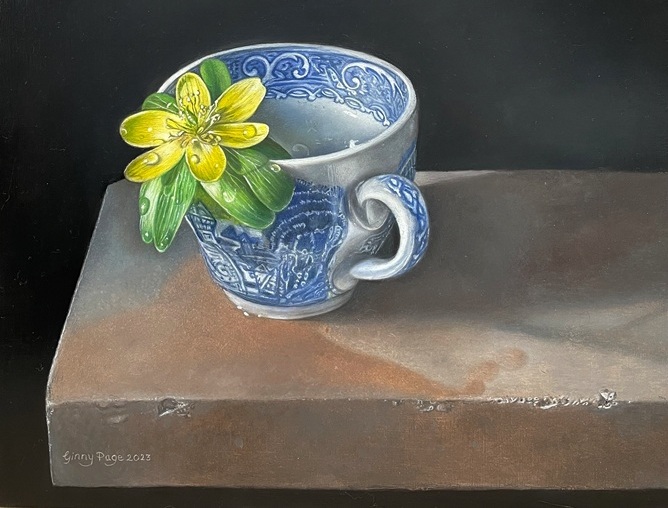 My Funny Valentine, 2023 – Still life oil painting on panel, 20 x 22 cm – Ginny Page